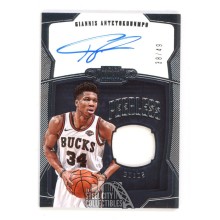 Giannis Antetokounmpo 2018-19 Panini Dominion Autograph Jersey Card #PJ-GAN 38/49