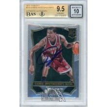 Giannis Antetokounmpo 2013-14 Panini Select Autograph Rookie Card #178 BGS 9.5 BAS 10
