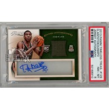Giannis Antetokoumpo 2013-14 Panini Timeless Treasures Autograph Rookie Card #129 PSA 8