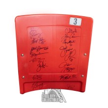 New York Giants All Time Greats Autographed Stadium Seat - Steiner 17 Signatures