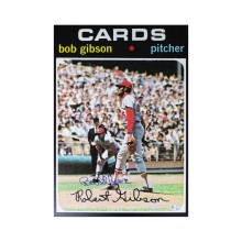 Bob Gibson Autographed St Louis Cardinals 10x14 Photo - MLB Hologram (1971 Topps)