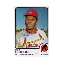 Bob Gibson Autographed St Louis Cardinals 10x14 Photo - MLB Hologram (1973 Topps)