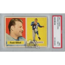 Frank Gifford 1957 Topps Card #88 PSA 7 NM