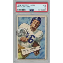 Frank Gifford 1952 Bowman Large Rookie Card #16 PSA 3 VG