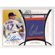 Tom Glavine 2017 Topps Diamond Icons Autograph Patch Card #JPA-TG 1/1