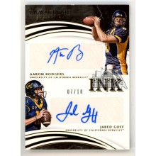 Aaron Rodgers/Jared Goff 2016 Panini Immaculate Collegiate Ink Autograph Card #1 07/10