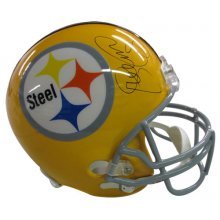 LC Greenwood Autographed Pittsburgh Steelers Gold Full-Size Helmet