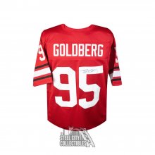 Bill Goldberg Autographed Georgia Bulldogs Custom Red Football Jersey - JSA COA