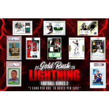 2026 Gold Rush Lightning Football Series 3 10-Box Case