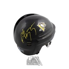 Sergei Gonchar Autographed Pittsburgh Penguins (Black) Mini Hockey Helmet - BAS