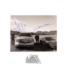 Henrik Lundqvist Jeff Gordon Autographed 11x14 - Steiner COA (with Cars)
