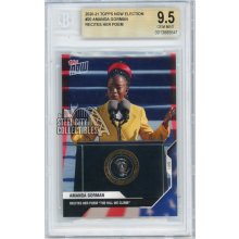 Amanda Gorman 2021 Topps Now Presidential Election Card #20 BGS 9.5 Gem Mint