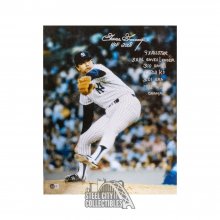 Goose Gossage Stats Autographed New York Yankees 16x20 Photo - BAS (7 Inscriptions)