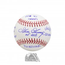 Goose Gossage Stats Autographed Official MLB Baseball - BAS (7 Inscriptions)