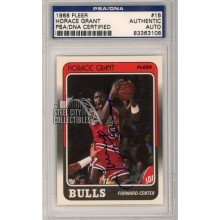 Horace Grant 1988-89 Fleer Autograph Card #16 PSA/DNA
