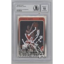 Horace Grant 1988-89 Fleer Autographed Rookie Card #16 - BAS 10