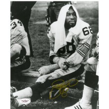 LC Greenwood Autographed Pittsburgh Steelers 8x10 Photo - JSA COA (Gold Ink, B&W)