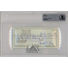 Hal Greer Autographed Check BAS
