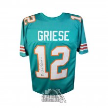 Bob Griese Autographed Miami Custom Teal Football Jersey - BAS