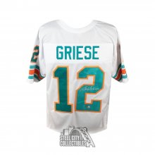 Bob Griese Autographed Miami White Custom Football Jersey - BAS