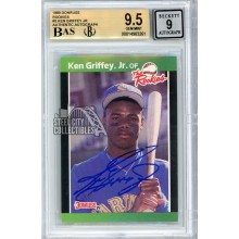 Ken Griffey Jr 1989 Donruss Autograph Rookie Card #3 BGS 9.5 BAS 9