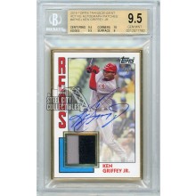 Ken Griffey Jr 2019 Topps Transcendent Collection Baseball Autograph Patch 1/1 BGS 9.5