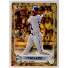 Ken Griffey Jr 2022 Topps Chrome Gilded Lava Gold Etch Card #9 10/10