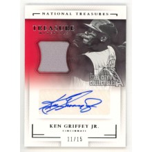 Ken Griffey Jr 2016 Panini National Treasures Autograph Jersey Card #TSM-KG2 /15