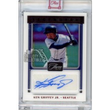 Ken Griffey Jr 2022 Panini Three & Two Legendary Red Autograph Card #LS-KG 3/6