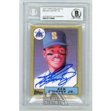 Ken Griffey Jr 2021 Topps Project 70 Autographed Card #99 - BAS 10