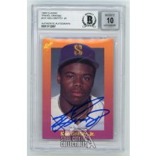 Ken Griffey Jr 1989 Classic Travel Orange Autographed Card #131 - BAS 10