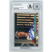 Ken Griffey Jr 1991 Stadium Club Autographed Card #270 - BAS 10