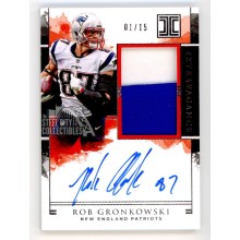 Rob Gronkowski 2018 Panini Impeccable Autograph Patch Card #EPA-RG 01/15