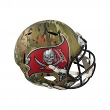Rob Gronkowski Autographed Buccaneers Camo Replica Full-Size Football Helmet - BAS COA