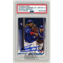 Vladimir Guerrero Jr 2019 Topps Update Autographed Rookie Card #US1 - PSA/DNA 10