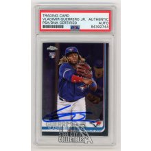 Vladimir Guerrero Jr 2019 Topps Chrome Update Autographed Rookie Card #21 - PSA/DNA