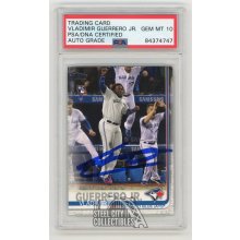 Vladimir Guerrero Jr 2019 Topps Update Autographed Rookie Card #US62 - PSA/DNA 10