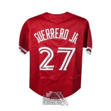 Vladimir Guerrero Jr Autographed Toronto Custom Red Baseball Jersey - JSA
