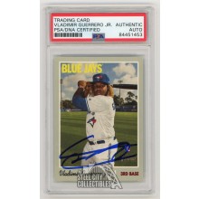 Vladimir Guerrero Jr 2019 Topps Heritage Autographed Rookie Card #504 - PSA/DNA