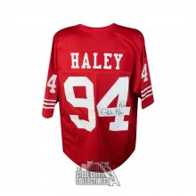 Charles Haley Autographed San Francisco Custom Football Jersey - BAS COA