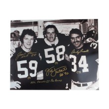 Steel Curtain Jack Ham, Jack Lambert, Andy Russell Autographed Pittsburgh Steelers 16x20 Photo - JSA (Pro Bowl Record INSC)