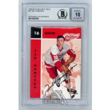 Ted Hampson 1995-96 Parkhurst 66-67 Autographed Card #47 - BAS 10