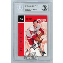 Ted Hampson 1995-96 Parkhurst 66-67 Autographed Card #47 - BAS