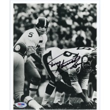 Terry Hanratty Autographed Pittsburgh Steelers 8x10 Photo - PSA/DNA COA (B&W Snap)
