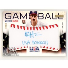 Mitchell Hansen 2014 Panini USA Ball Autograph Card #37 3/5