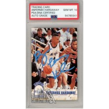 Anfernee Hardaway 1993-94 SkyBox NBA Hoops "Penny" Autograph Rookie Card #380 PSA/DNA 10 (Light Blue)