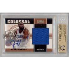 James Harden 2010-11 Panini National Treasures Colossal Autograph Jersey Card 11/20 BGS 9.5