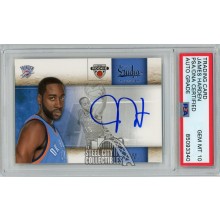 James Harden 2009-10 Panini Studio Autograph Rookie Card #135 PSA/DNA 10