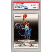 James Harden 2009-10 Panini Prestige Autograph Rookie Card #203 PSA/DNA 10 (Blue)