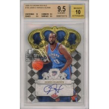 James Harden 2009-10 Panini Crown Royale Autograph Rookie Card 450/599 BGS 9.5